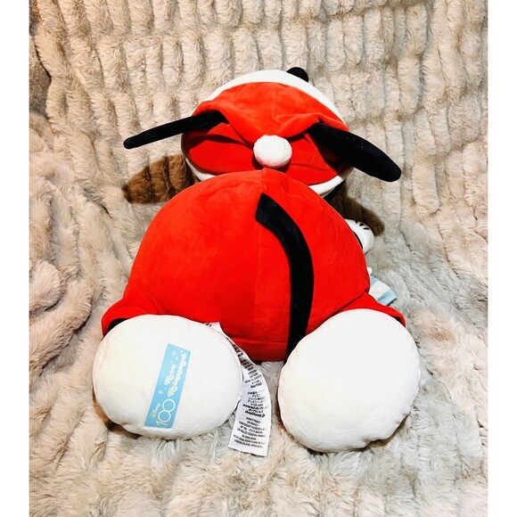 Disney Retro Reimagined Santa Mickey Mouse Sleeping Cuddleez Large Plush 24'' - Picture 5 of 7